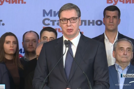 Вучич одержал убедительную победу на президентских выборах в Сербии