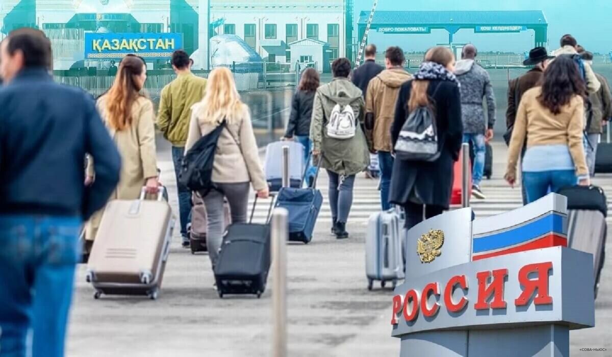 За неделю из Россию выехало почти 200 тысяч человек