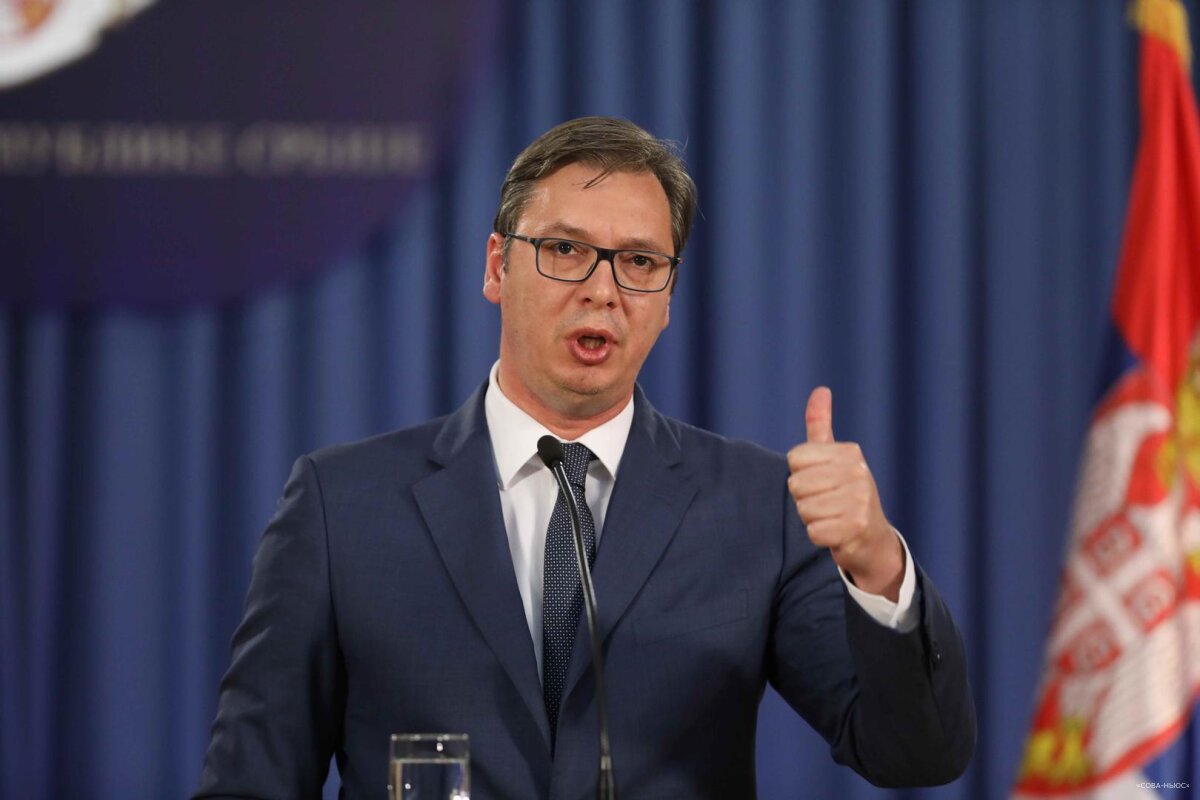 Вучич заявил о планах Сербии голосовать против вступления в ЕС из-за двойных стандартов