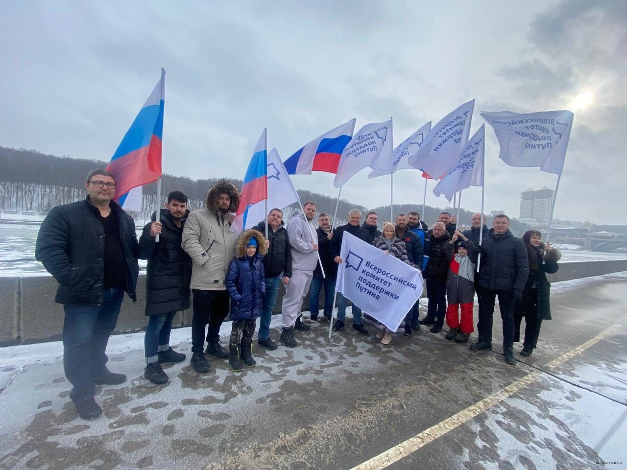 Всероссийский комитет поддержки Путина провел акцию в поддержку участников СВО